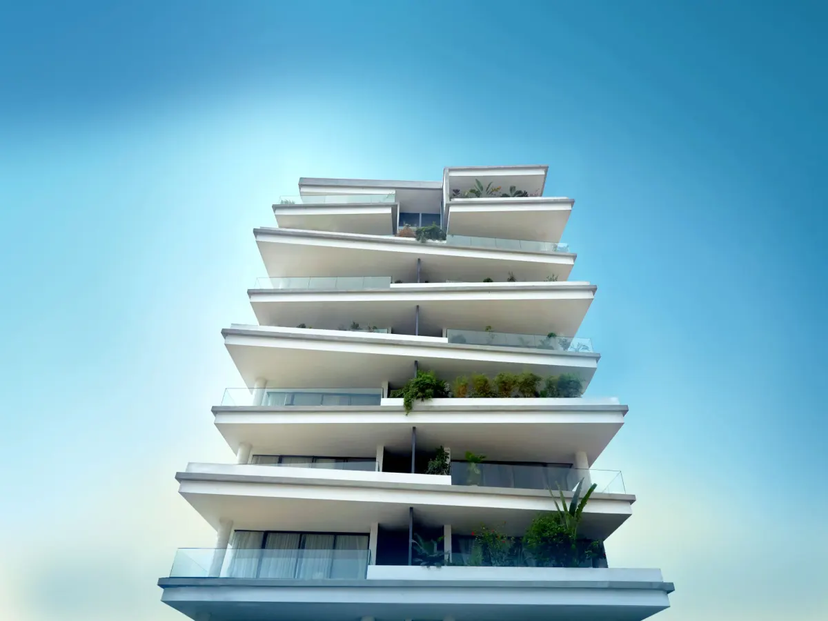 Immeuble résidentiel avec dalles post-tendues BEPCO